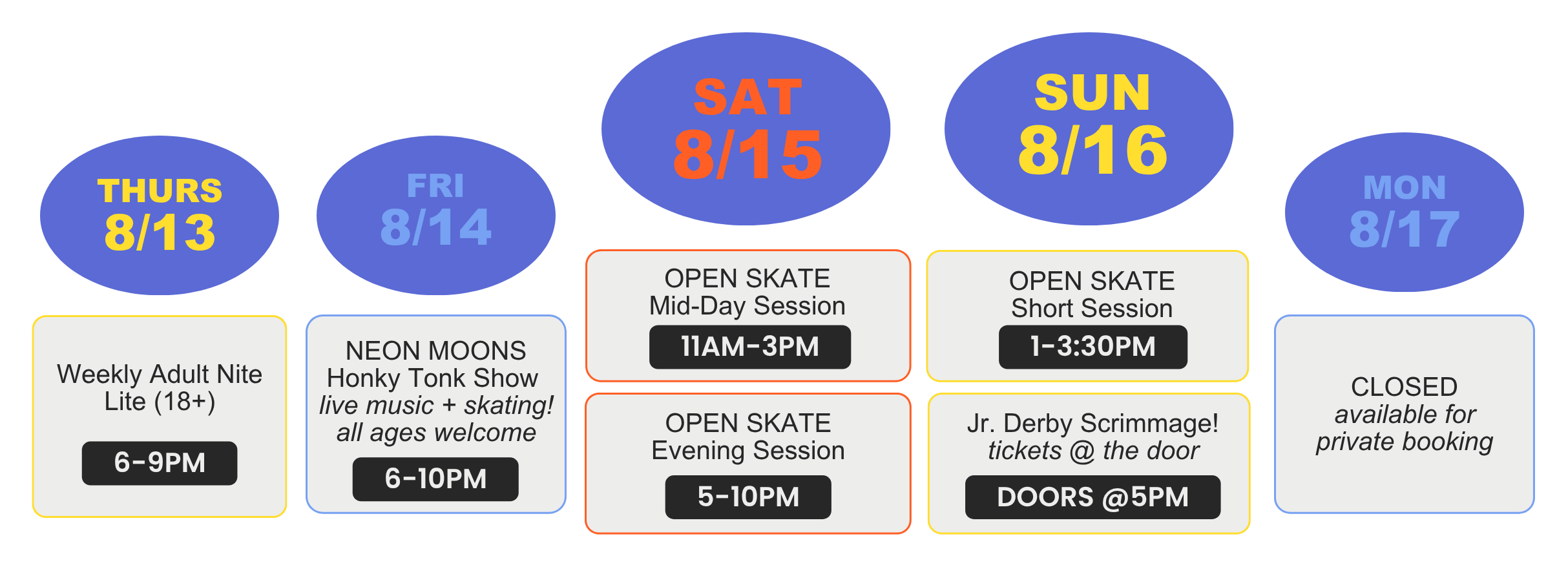This week at Skate Time